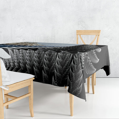Personalised New Zealand Pakeha Tablecloth Kiwi Silver Fern and Sailing Ship Compass