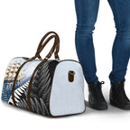 Personalised New Zealand Pakeha Travel Bag Kiwi Silver Fern and Sailing Ship Compass