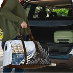 Personalised New Zealand Pakeha Travel Bag Kiwi Silver Fern and Sailing Ship Compass