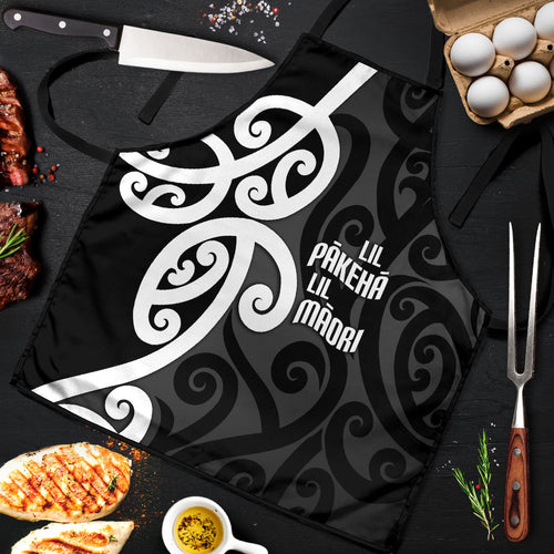 Lil Pakeha Lil Maori New Zealand Apron Kiwi Proud Mangopare Pattern