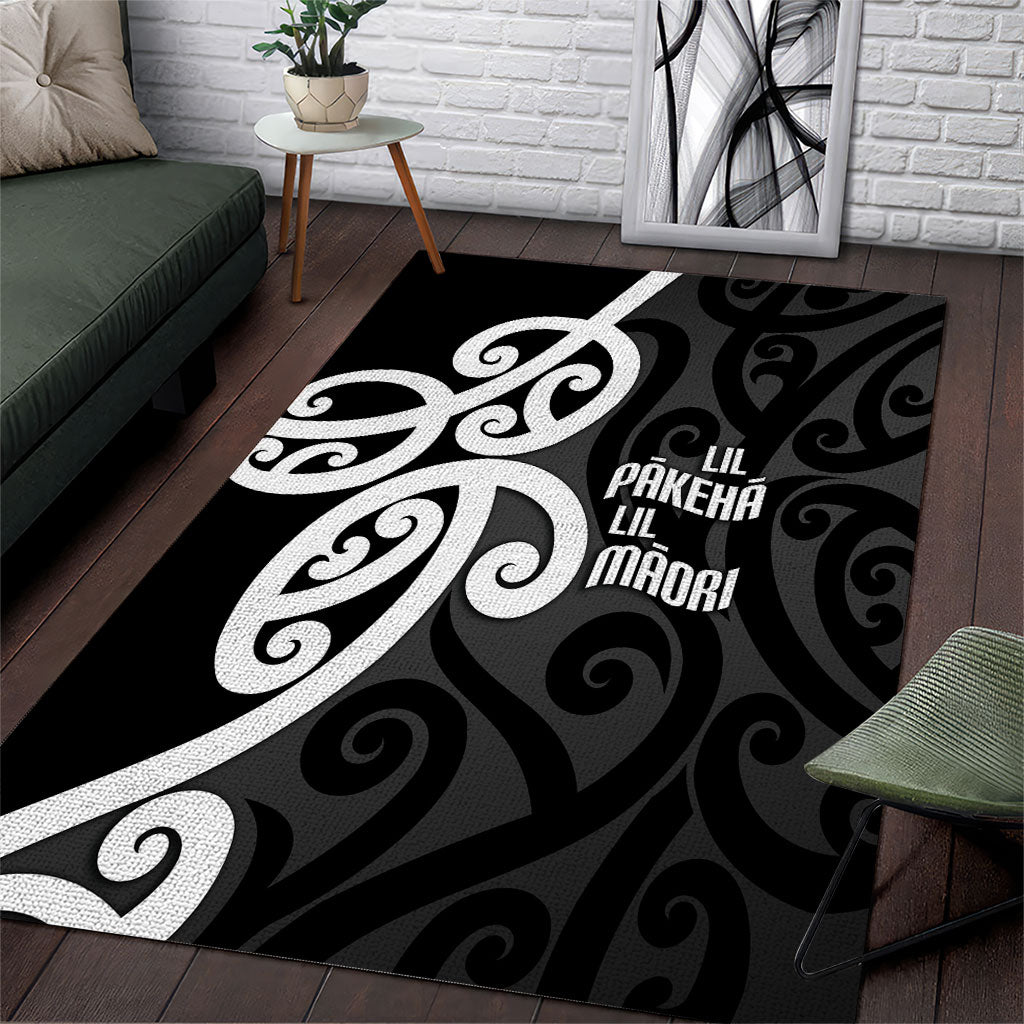 Lil Pakeha Lil Maori New Zealand Area Rug Kiwi Proud Mangopare Pattern