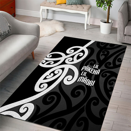 Lil Pakeha Lil Maori New Zealand Area Rug Kiwi Proud Mangopare Pattern