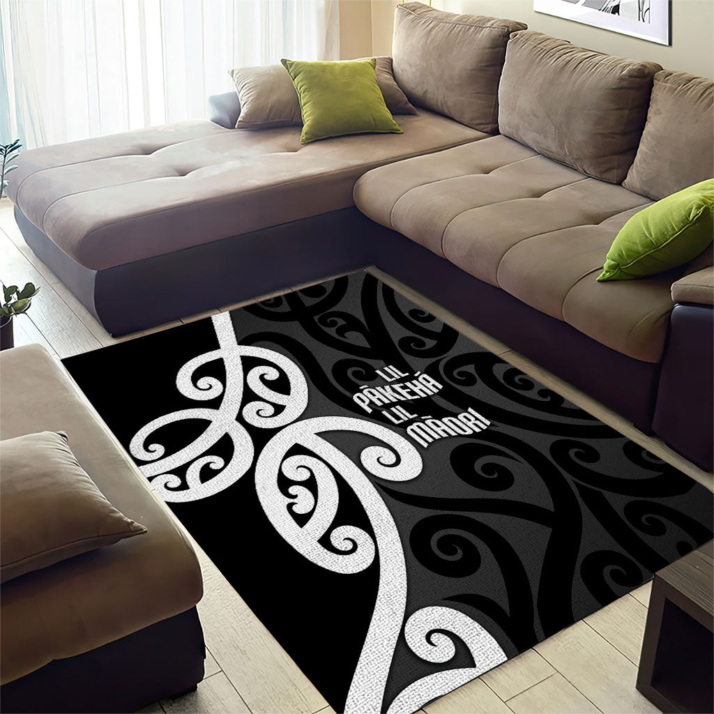 Lil Pakeha Lil Maori New Zealand Area Rug Kiwi Proud Mangopare Pattern