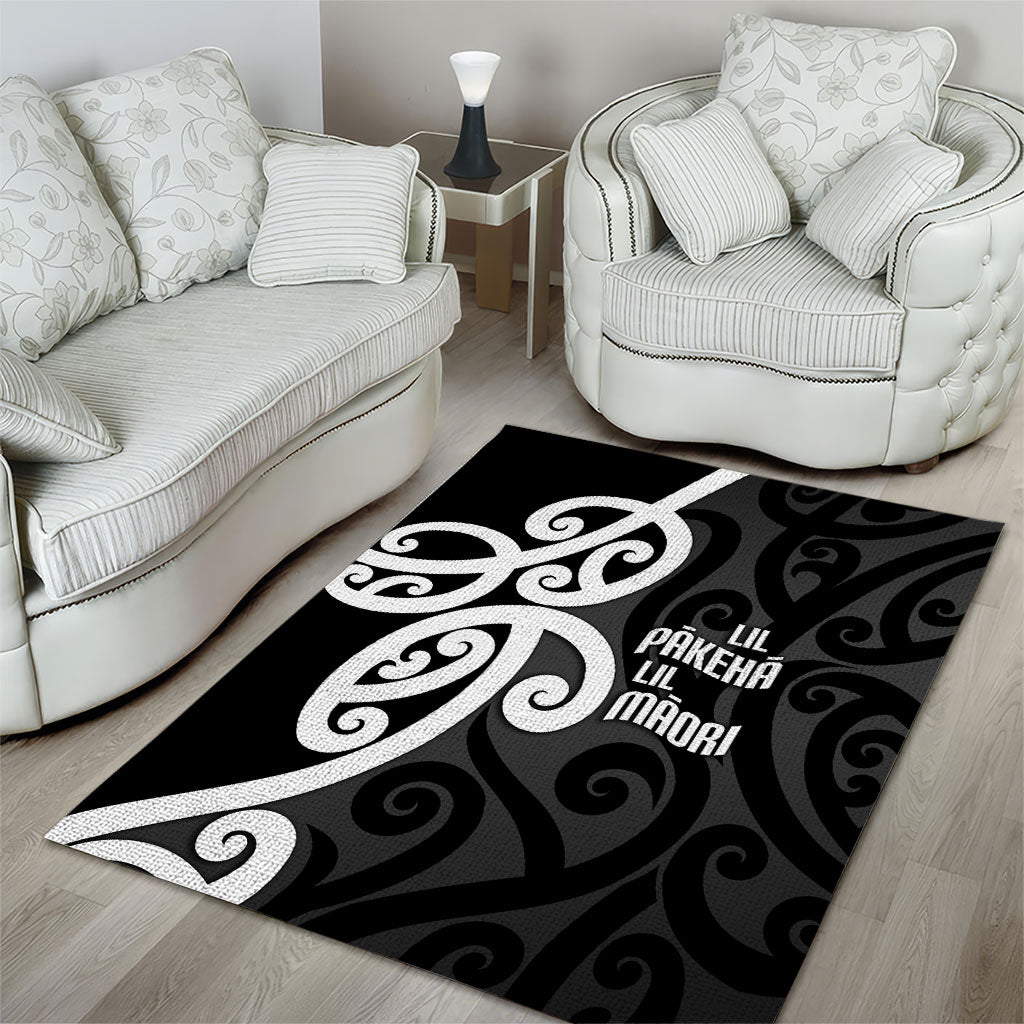 Lil Pakeha Lil Maori New Zealand Area Rug Kiwi Proud Mangopare Pattern