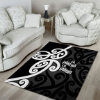 Lil Pakeha Lil Maori New Zealand Area Rug Kiwi Proud Mangopare Pattern