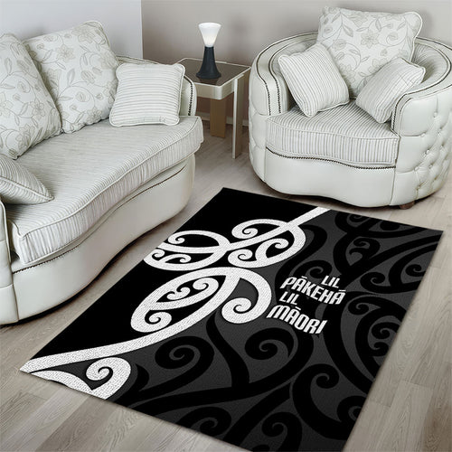 Lil Pakeha Lil Maori New Zealand Area Rug Kiwi Proud Mangopare Pattern