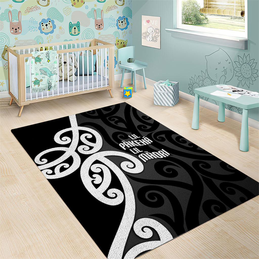 Lil Pakeha Lil Maori New Zealand Area Rug Kiwi Proud Mangopare Pattern