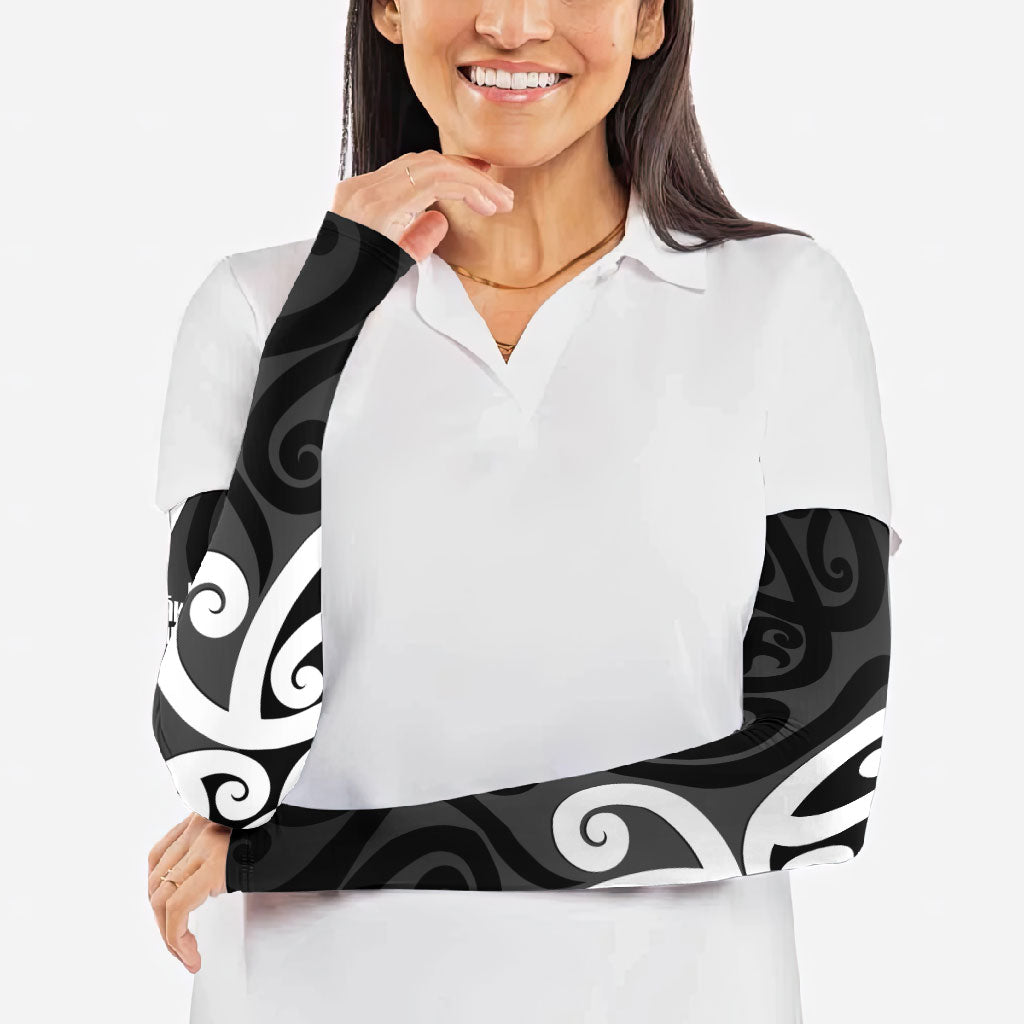 Lil Pakeha Lil Maori New Zealand Arm Sleeves Kiwi Proud Mangopare Pattern