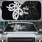 Lil Pakeha Lil Maori New Zealand Auto Sun Shade Kiwi Proud Mangopare Pattern