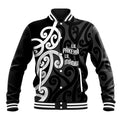 Lil Pakeha Lil Maori New Zealand Baseball Jacket Kiwi Proud Mangopare Pattern