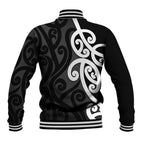Lil Pakeha Lil Maori New Zealand Baseball Jacket Kiwi Proud Mangopare Pattern