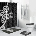 Lil Pakeha Lil Maori New Zealand Bathroom Set Kiwi Proud Mangopare Pattern