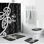 Lil Pakeha Lil Maori New Zealand Bathroom Set Kiwi Proud Mangopare Pattern