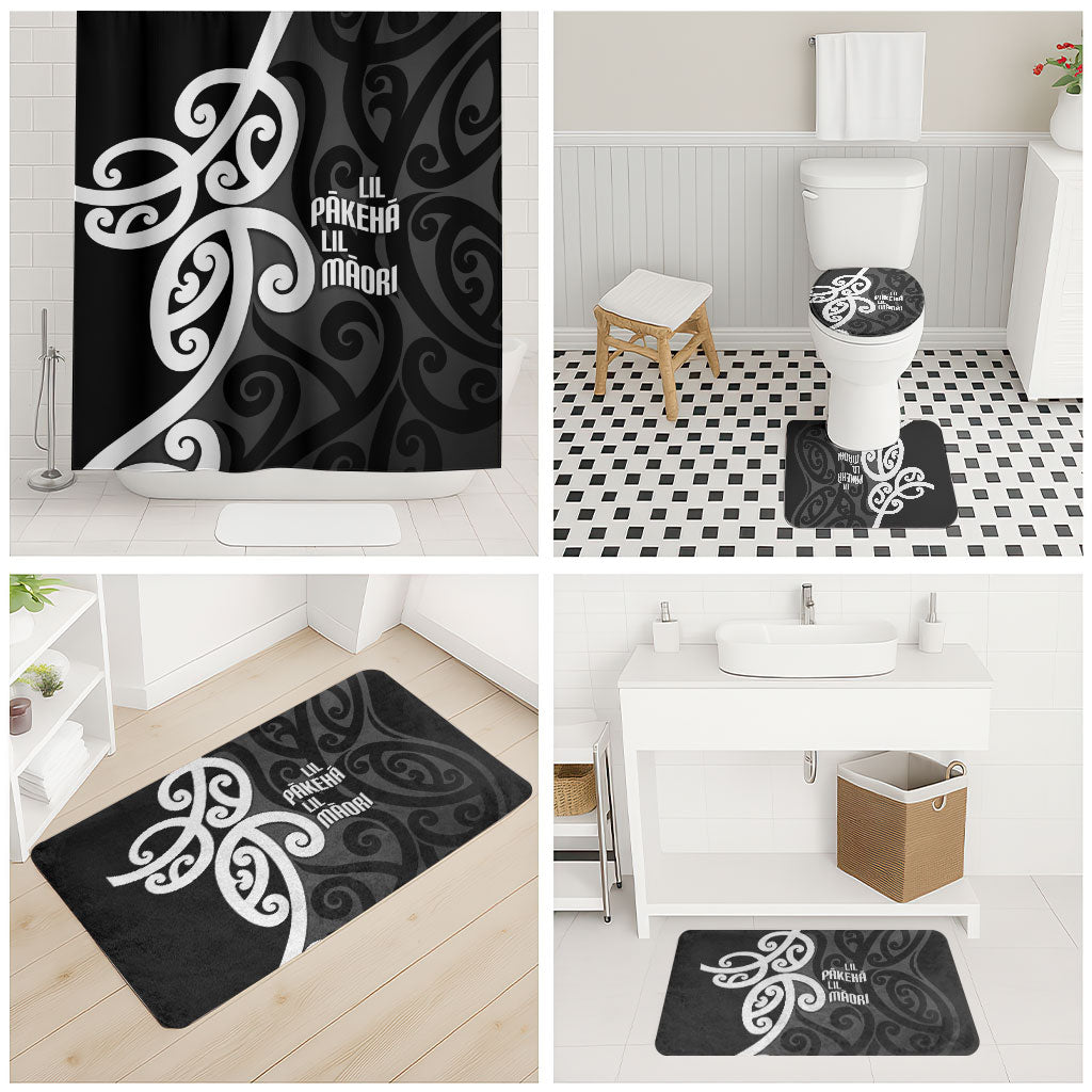 Lil Pakeha Lil Maori New Zealand Bathroom Set Kiwi Proud Mangopare Pattern