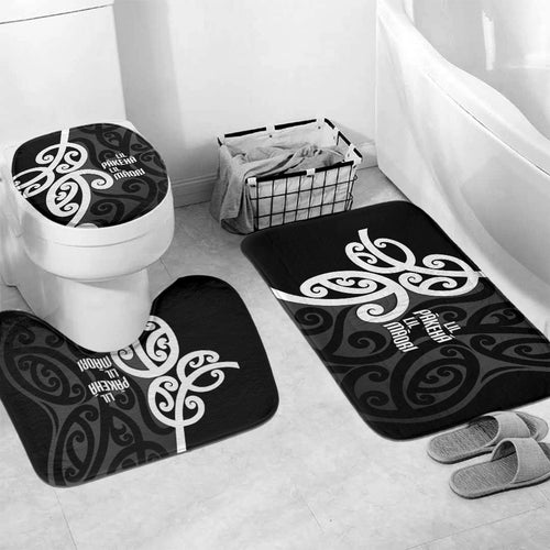 Lil Pakeha Lil Maori New Zealand Bathroom Set Kiwi Proud Mangopare Pattern