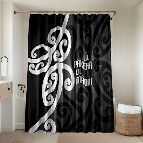 Lil Pakeha Lil Maori New Zealand Bathroom Set Kiwi Proud Mangopare Pattern