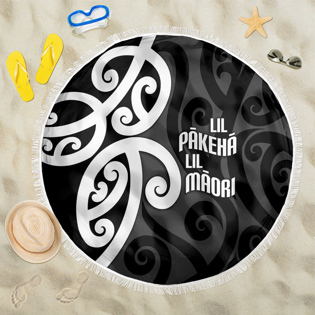 Lil Pakeha Lil Maori New Zealand Beach Blanket Kiwi Proud Mangopare Pattern