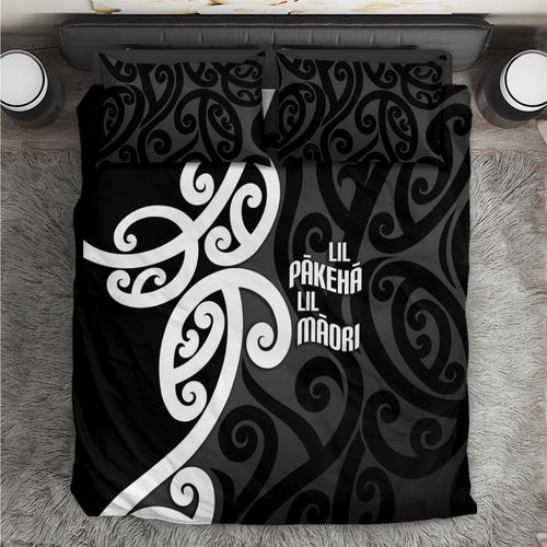 Lil Pakeha Lil Maori New Zealand Bedding Set Kiwi Proud Mangopare Pattern