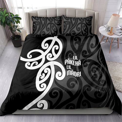 Lil Pakeha Lil Maori New Zealand Bedding Set Kiwi Proud Mangopare Pattern