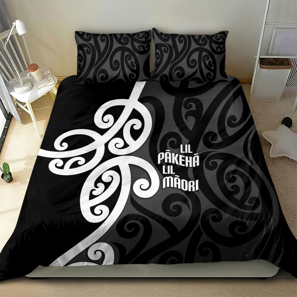 Lil Pakeha Lil Maori New Zealand Bedding Set Kiwi Proud Mangopare Pattern