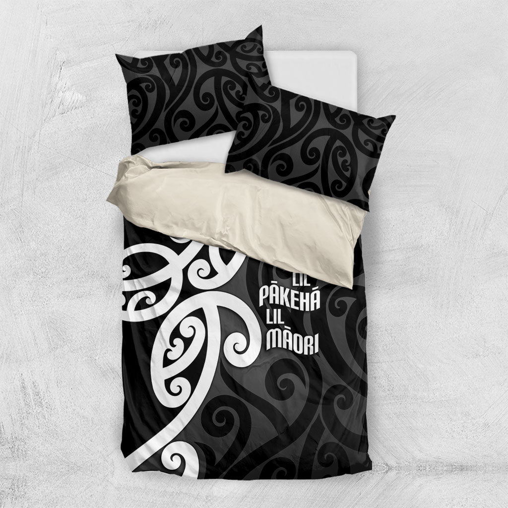 Lil Pakeha Lil Maori New Zealand Bedding Set Kiwi Proud Mangopare Pattern