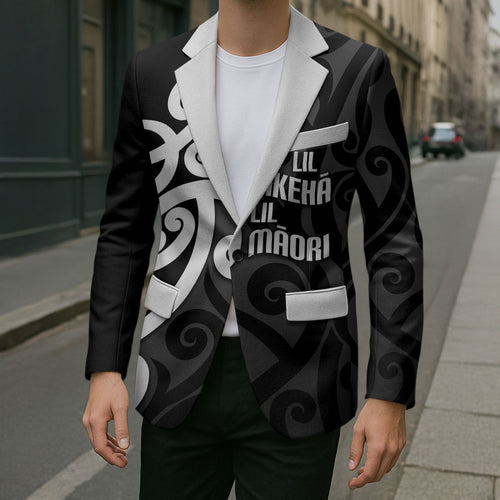 Lil Pakeha Lil Maori New Zealand Blazer Kiwi Proud Mangopare Pattern