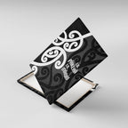 Lil Pakeha Lil Maori New Zealand Canvas Wall Art Kiwi Proud Mangopare Pattern