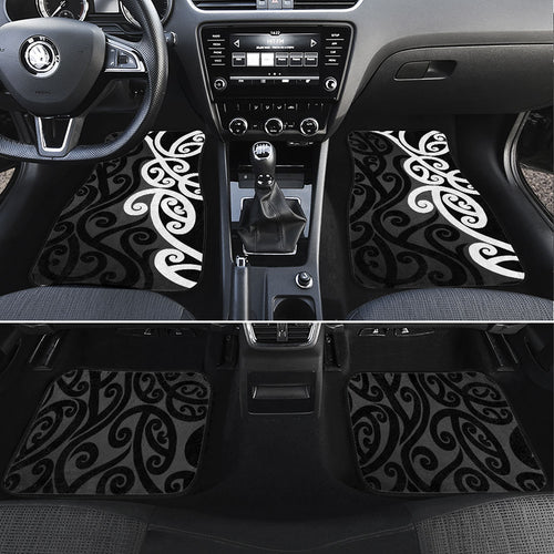 Lil Pakeha Lil Maori New Zealand Car Mats Kiwi Proud Mangopare Pattern