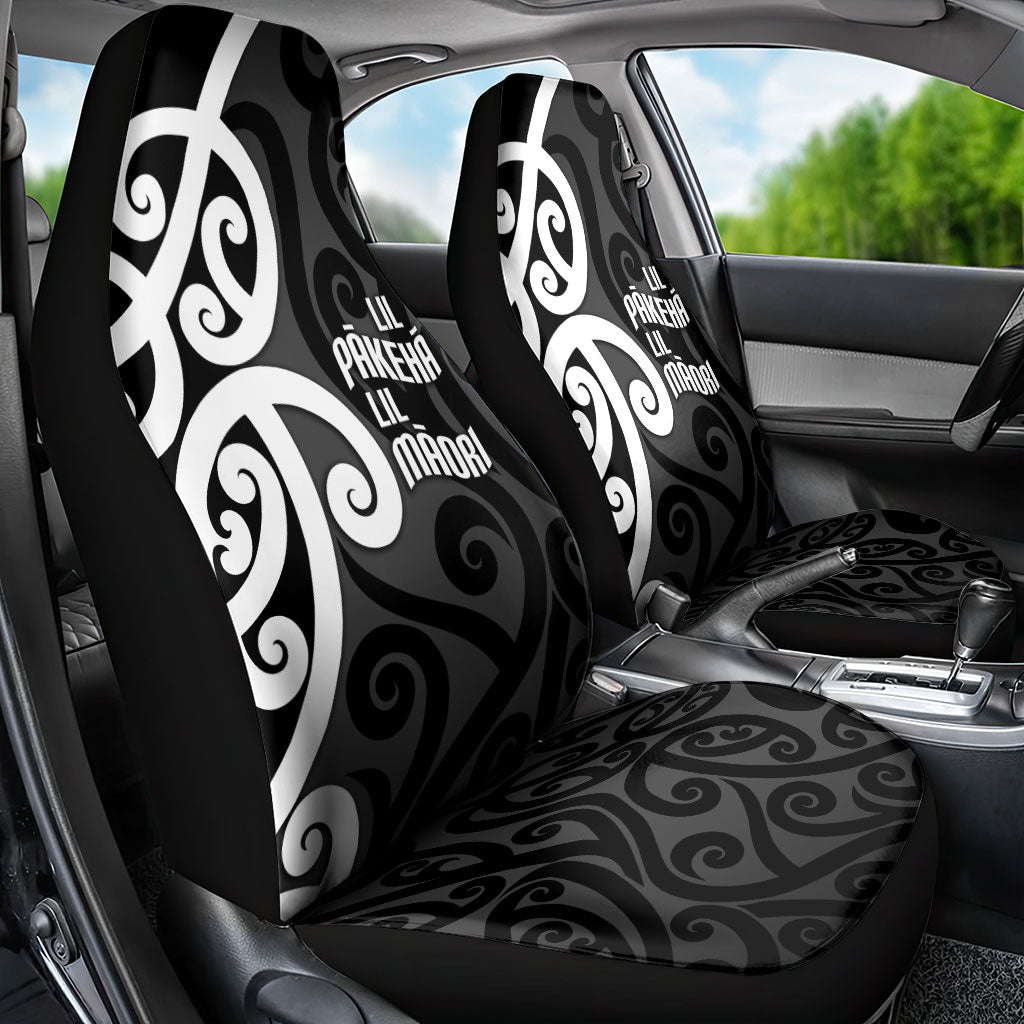 Lil Pakeha Lil Maori New Zealand Car Seat Cover Kiwi Proud Mangopare Pattern