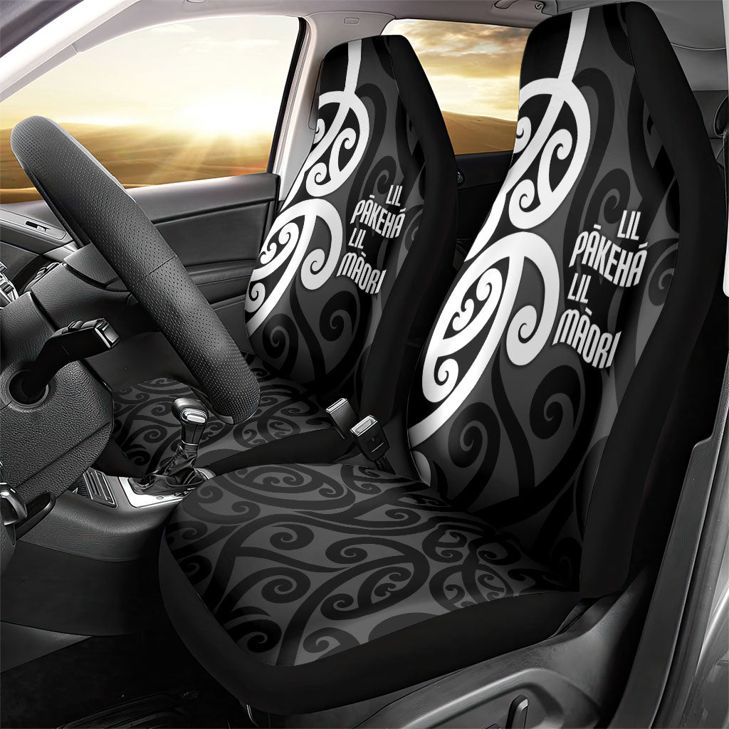 Lil Pakeha Lil Maori New Zealand Car Seat Cover Kiwi Proud Mangopare Pattern