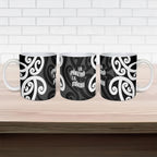 Lil Pakeha Lil Maori New Zealand Ceramic Mug Kiwi Proud Mangopare Pattern