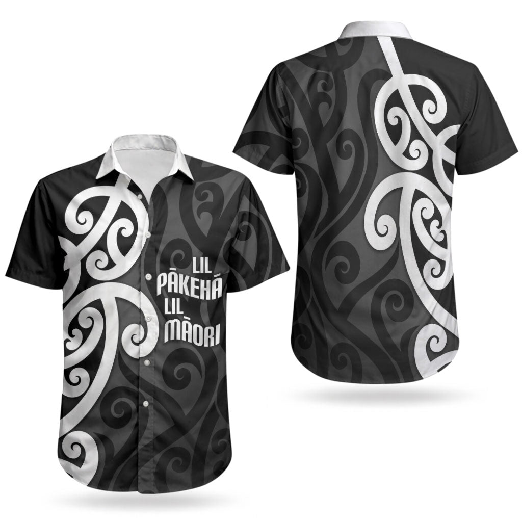 Lil Pakeha Lil Maori New Zealand Couples Matching Summer Maxi Dress and Hawaiian Shirt Kiwi Proud Mangopare Pattern