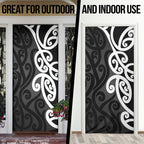 Lil Pakeha Lil Maori New Zealand Door Cover Kiwi Proud Mangopare Pattern