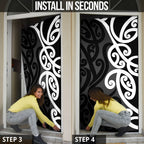 Lil Pakeha Lil Maori New Zealand Door Cover Kiwi Proud Mangopare Pattern