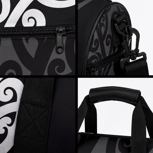 Lil Pakeha Lil Maori New Zealand Duffle Bag Kiwi Proud Mangopare Pattern