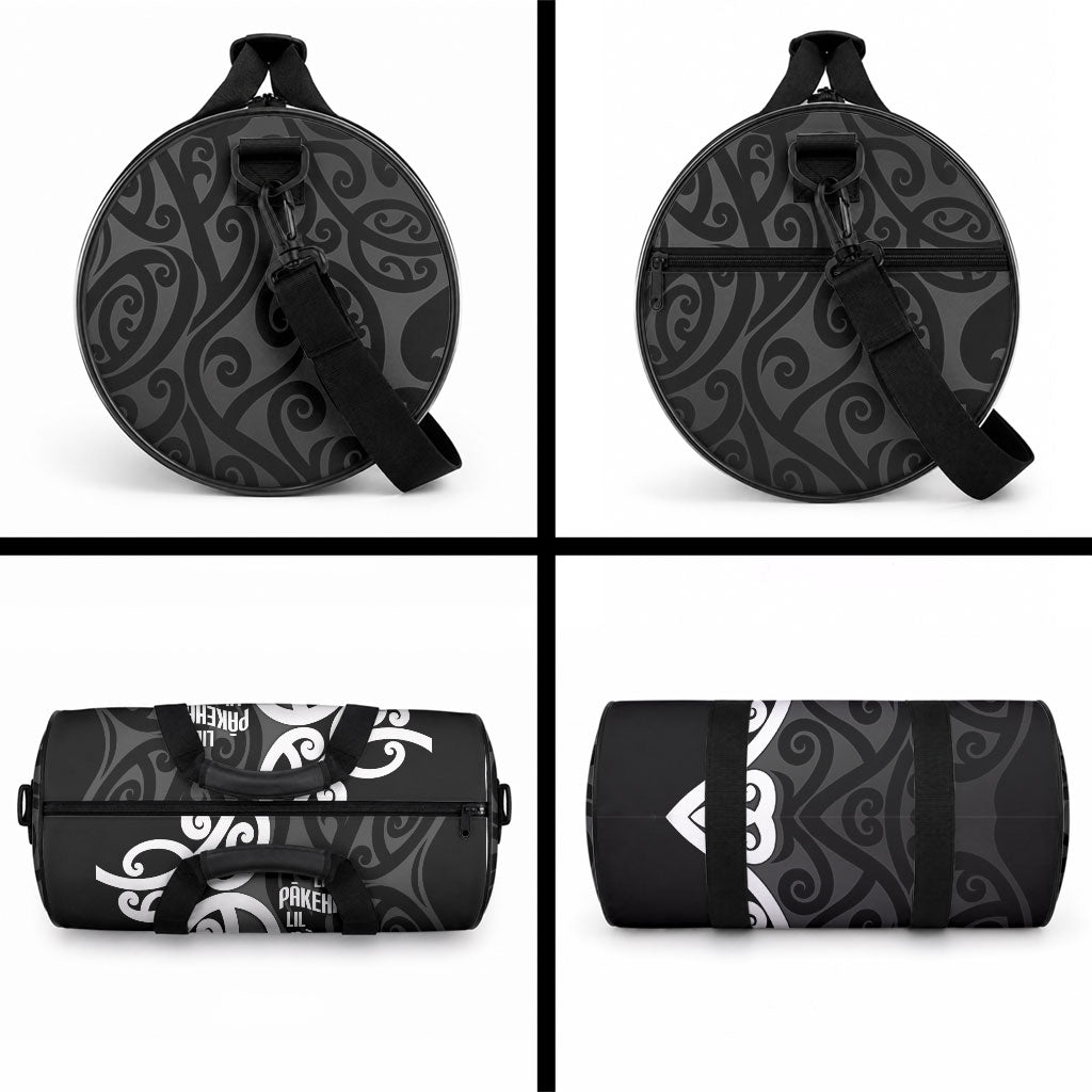Lil Pakeha Lil Maori New Zealand Duffle Bag Kiwi Proud Mangopare Pattern
