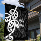 Lil Pakeha Lil Maori New Zealand Garden Flag Kiwi Proud Mangopare Pattern