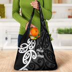 Lil Pakeha Lil Maori New Zealand Grocery Bag Kiwi Proud Mangopare Pattern