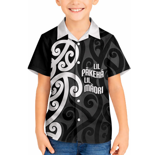 Lil Pakeha Lil Maori New Zealand Hawaiian Shirt Kiwi Proud Mangopare Pattern