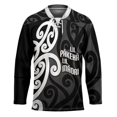 Lil Pakeha Lil Maori New Zealand Hockey Jersey Kiwi Proud Mangopare Pattern