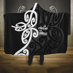 Lil Pakeha Lil Maori New Zealand Hooded Blanket Kiwi Proud Mangopare Pattern