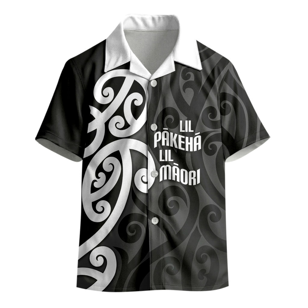 Lil Pakeha Lil Maori New Zealand Kid Hawaiian Shirt Kiwi Proud Mangopare Pattern