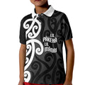 Lil Pakeha Lil Maori New Zealand Kid Polo Shirt Kiwi Proud Mangopare Pattern