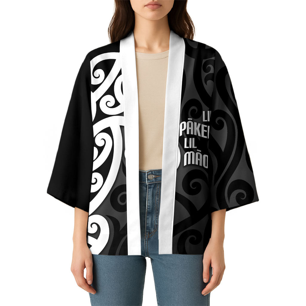 Lil Pakeha Lil Maori New Zealand Kimono Kiwi Proud Mangopare Pattern