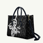 Lil Pakeha Lil Maori New Zealand Leather Bag Kiwi Proud Mangopare Pattern