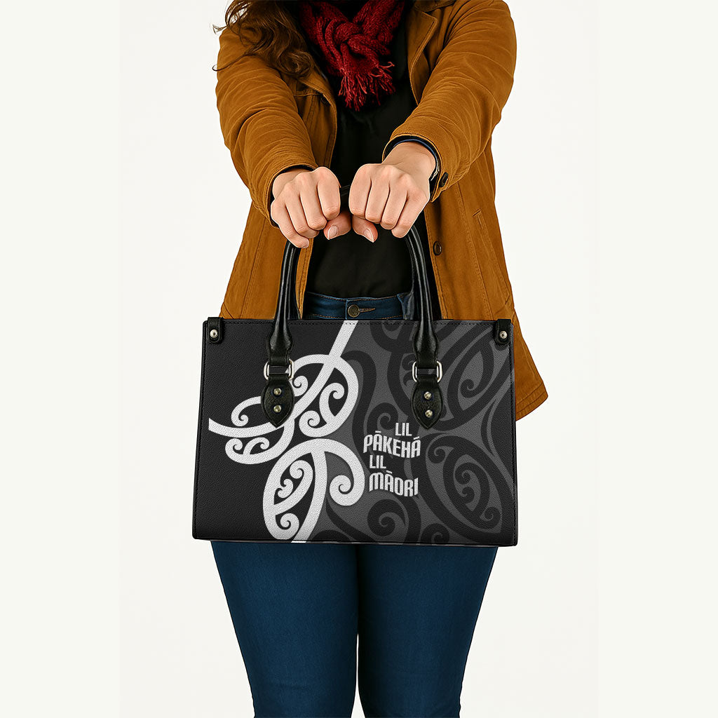 Lil Pakeha Lil Maori New Zealand Leather Bag Kiwi Proud Mangopare Pattern
