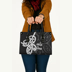 Lil Pakeha Lil Maori New Zealand Leather Bag Kiwi Proud Mangopare Pattern