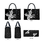 Lil Pakeha Lil Maori New Zealand Leather Bag Kiwi Proud Mangopare Pattern