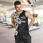 Lil Pakeha Lil Maori New Zealand Men Tank Top Kiwi Proud Mangopare Pattern