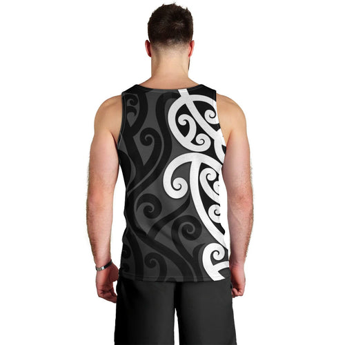 Lil Pakeha Lil Maori New Zealand Men Tank Top Kiwi Proud Mangopare Pattern